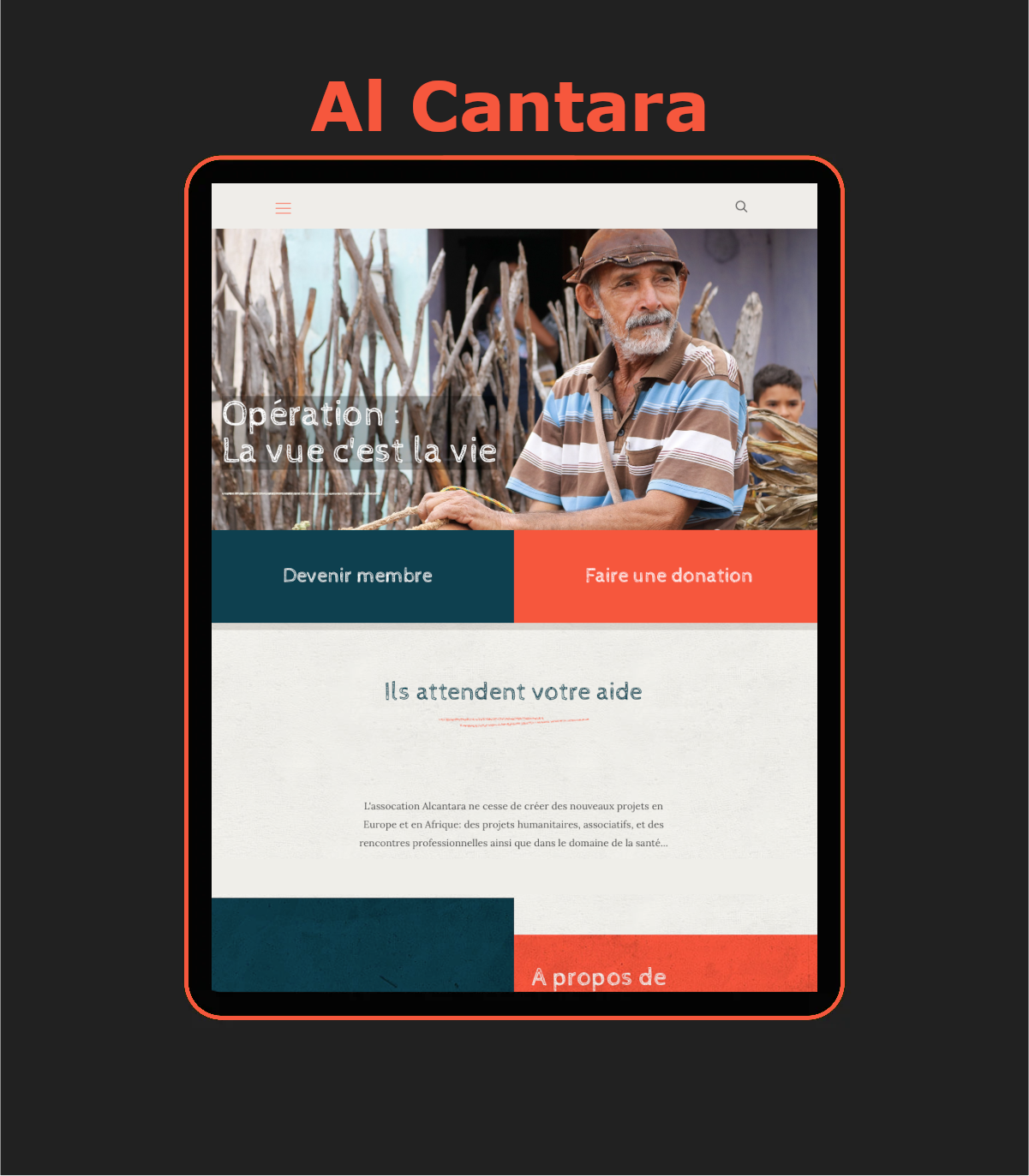 Site internet Al Cantara